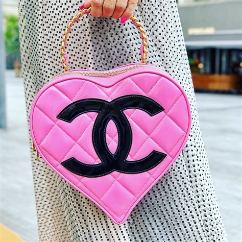 chanel heart purse|chanel 1995 heart bag.